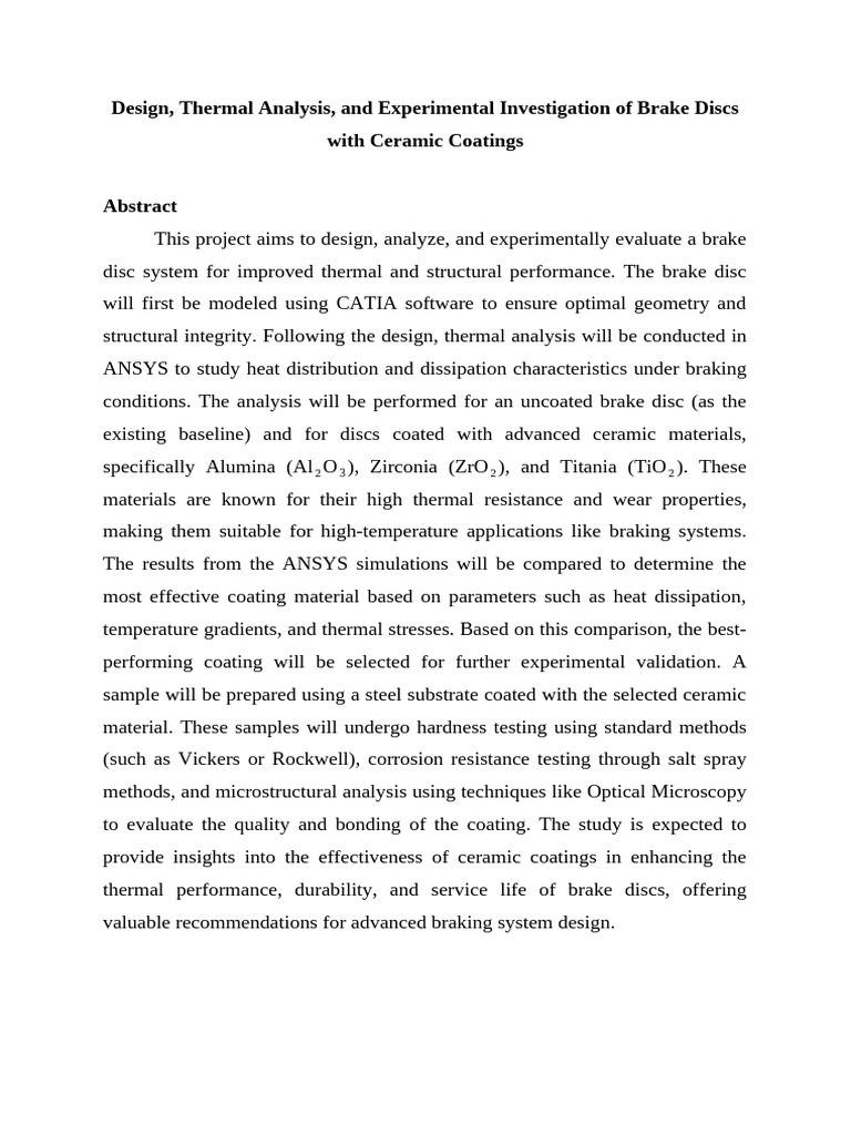 Abstract - Design, Thermal Analysis, and Experimental Investigation of ...