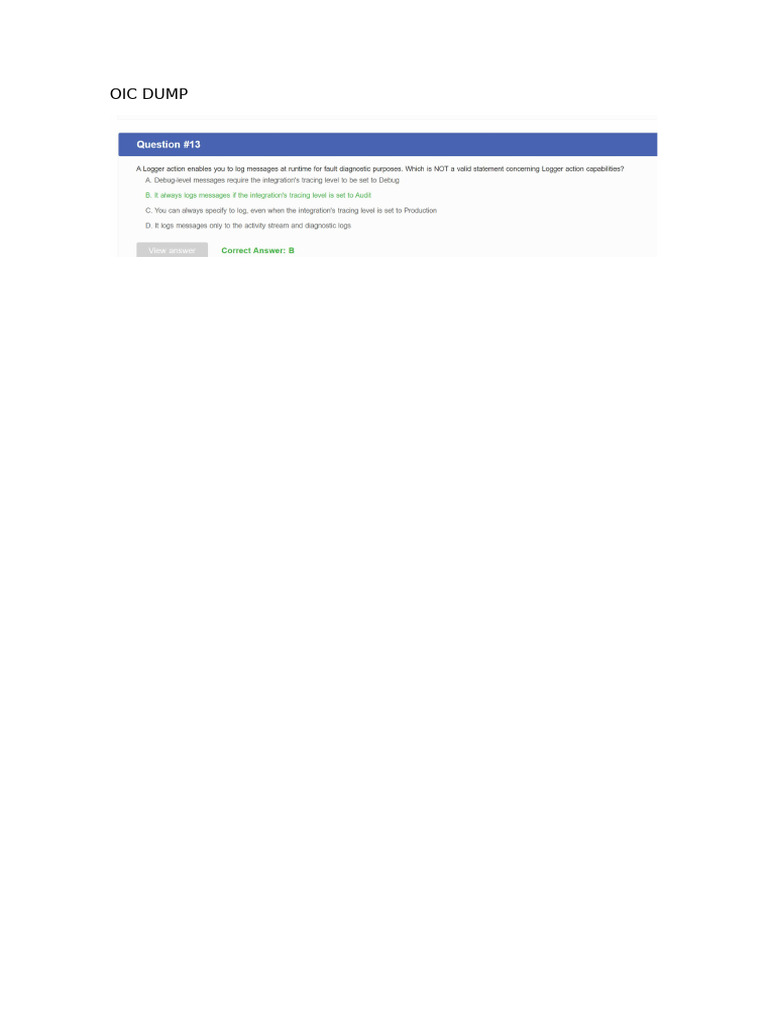 Oic Dump | PDF