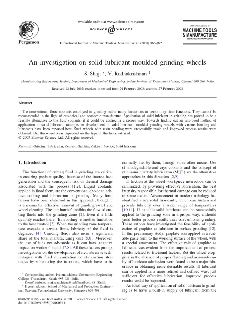 6 An Investigation On Solid Lubricant Moulded Grinding Wheels PDF