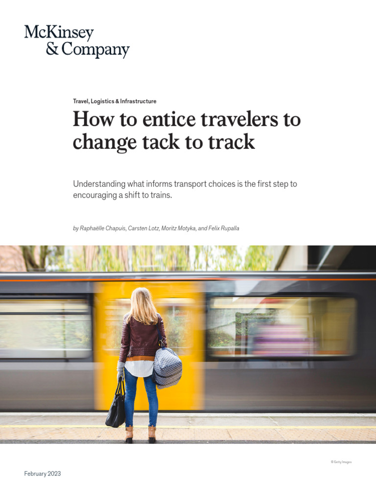 How To Entice Travelers To Change Tack To Track | PDF | Train | Rail ...