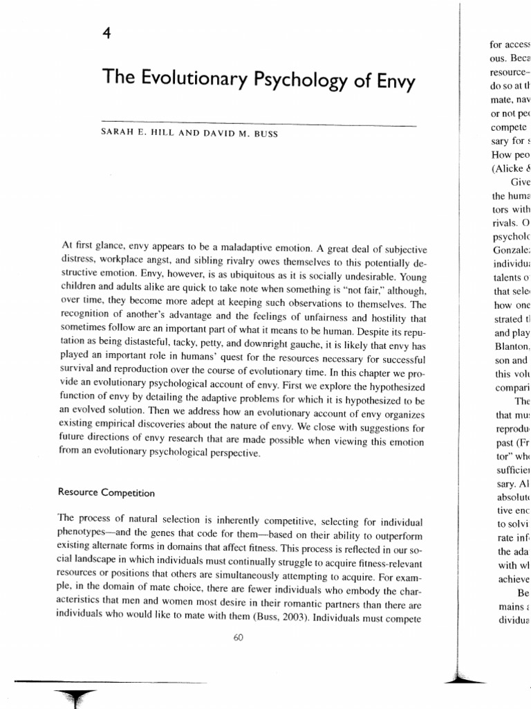 Evolution of Envy | PDF