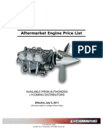 2011 Aftermarket Engine Price List