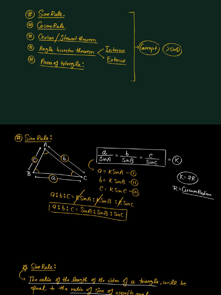 1477 Geometry Class Notes Triangle 7th Class Part 2 ST | PDF
