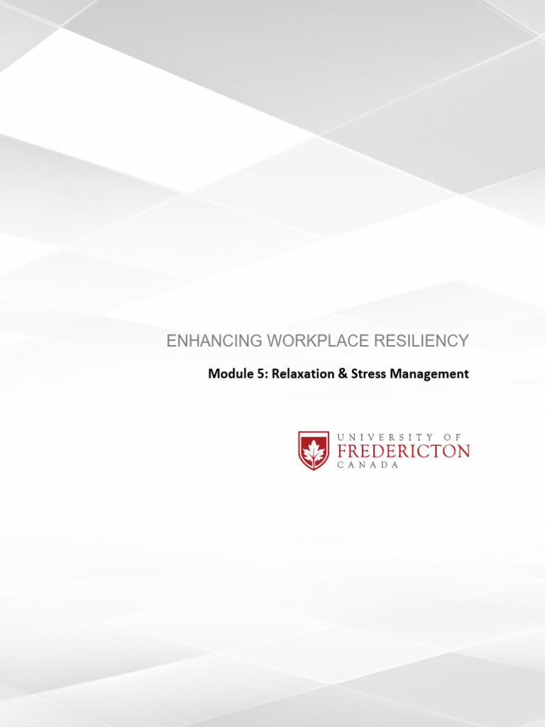 Stress Management Techniques for Resilience | PDF | Mindfulness ...