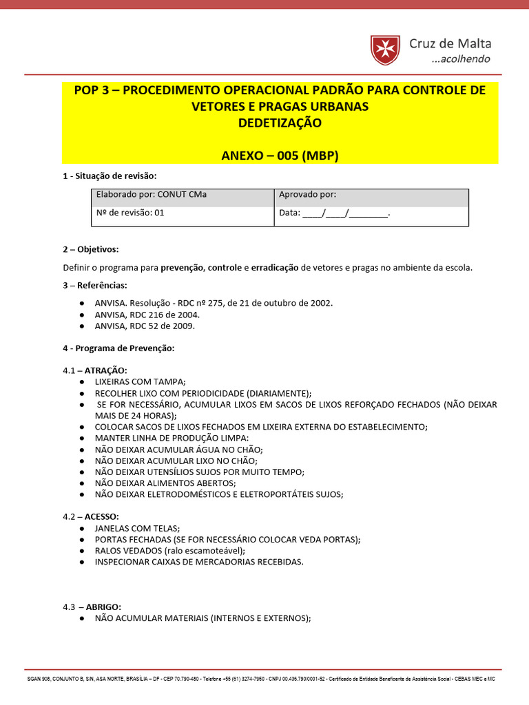 Controle de Pragas Urbanas em Escolas | PDF | Pesticida