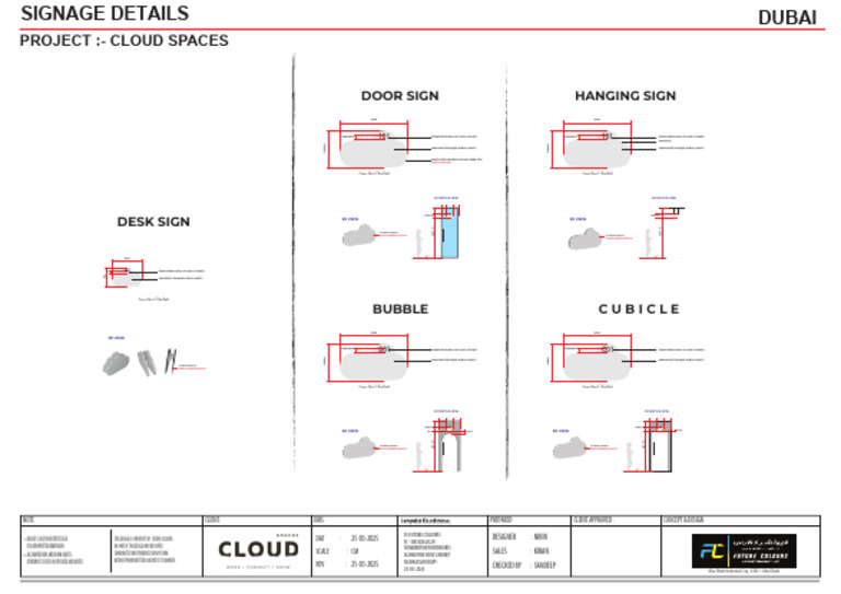 Signage Design Specifications for Cloud Spaces | PDF