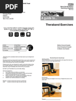 Upper Body Thera Band Exercise Program - Basic | PDF | Elbow | Arm