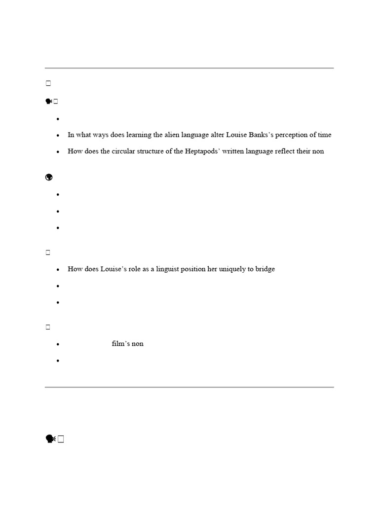 Language and Communication in Arrival | PDF | Cross Cultural ...