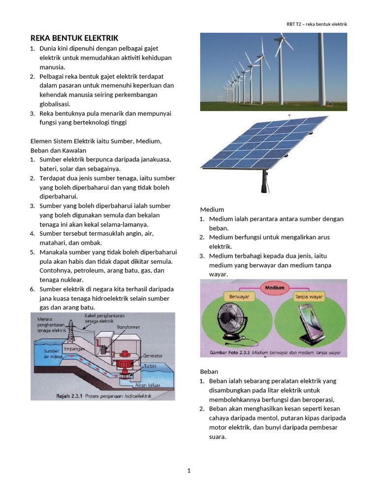 t2 RBT Nota Elektrik | PDF