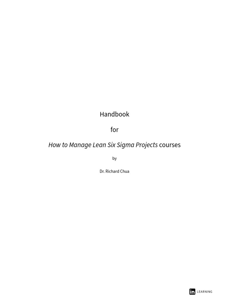 Lean Six Sigma Project Management Guide | PDF | Six Sigma | Analysis Of ...