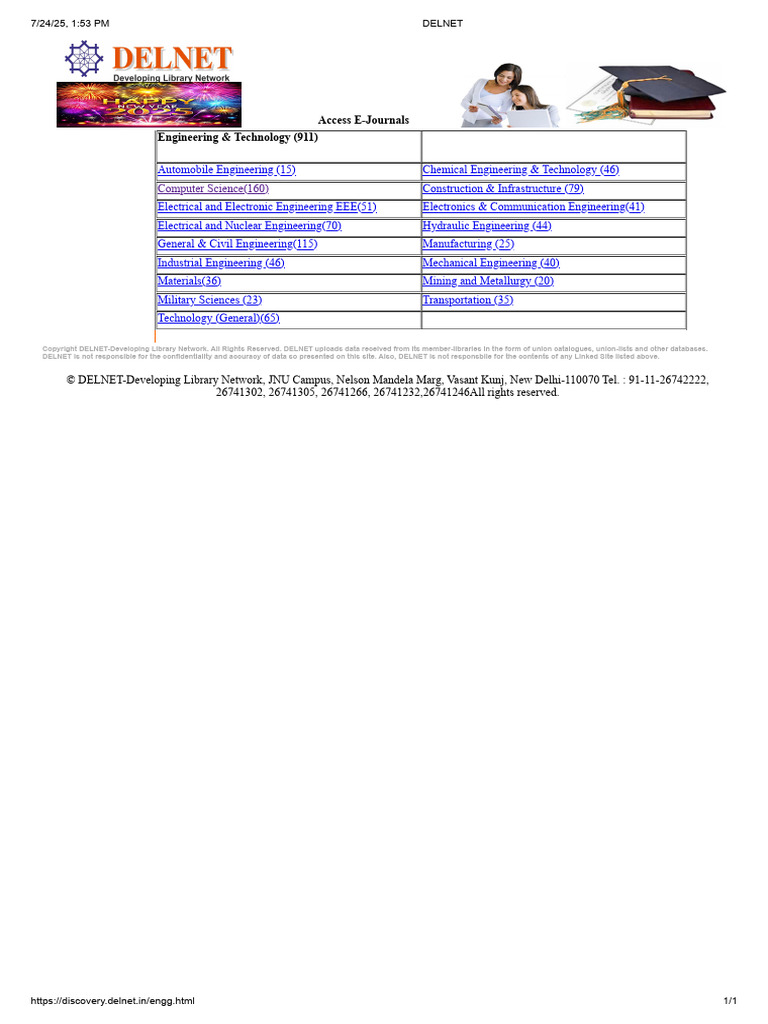 Access Engineering E-Journals Online | PDF