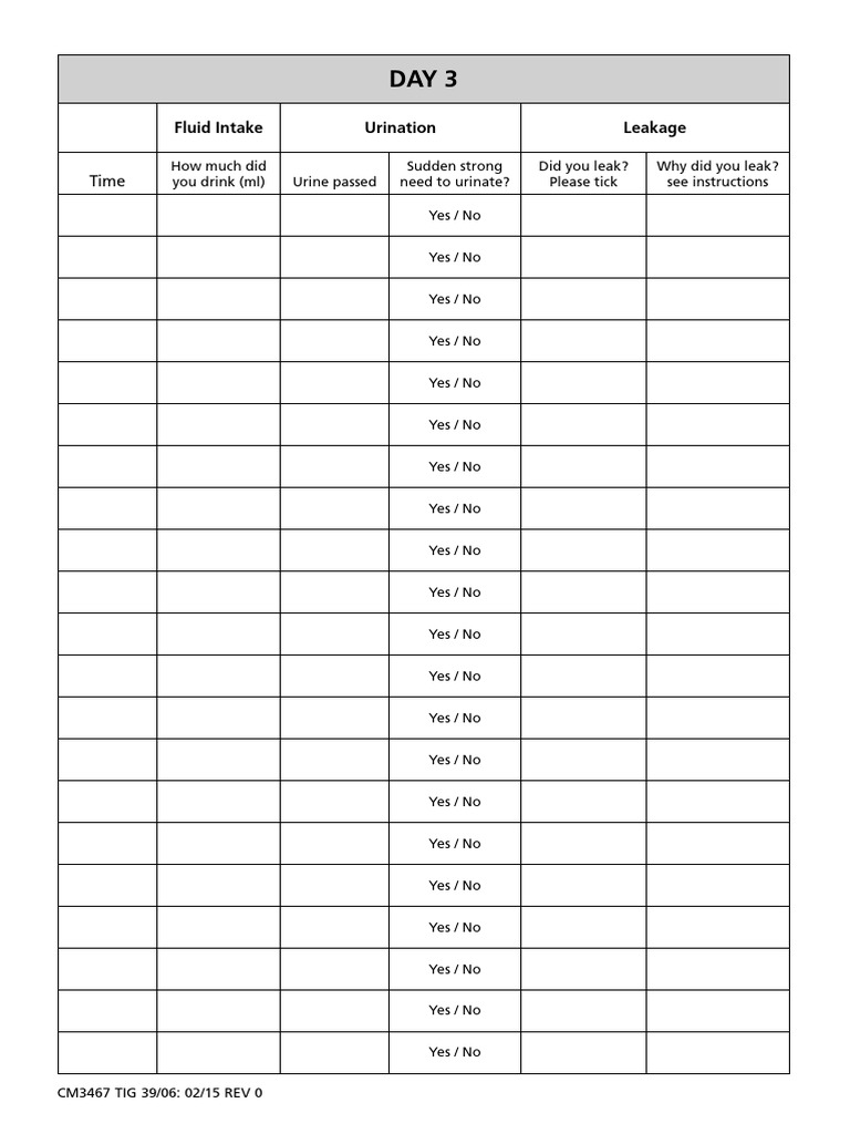 06 39 Bladder Diary Feb 2015 PDF Leak