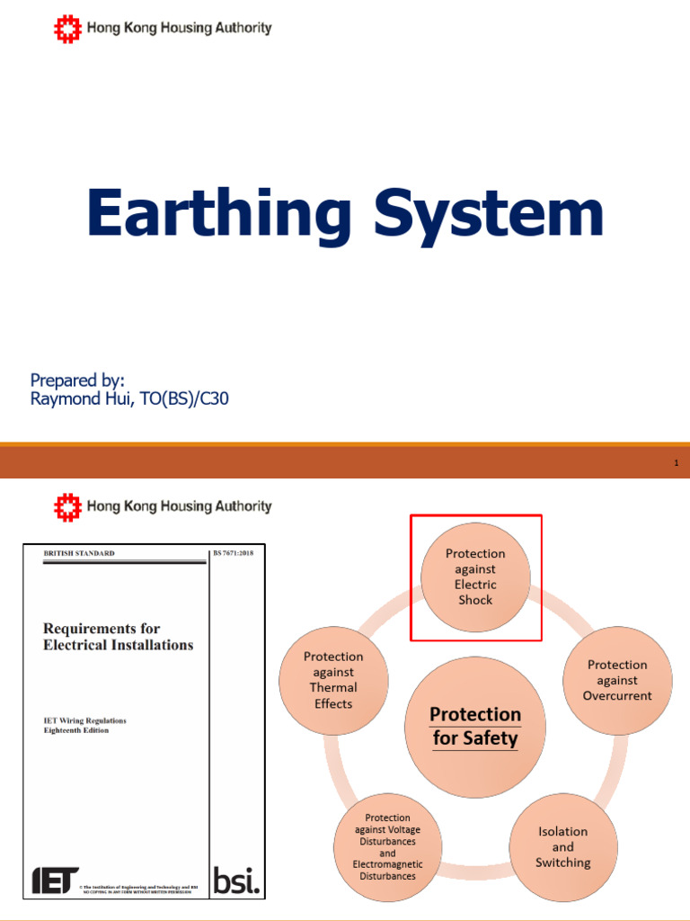 Earthing System and Electric Shock Protection | PDF | Equipment | Power ...