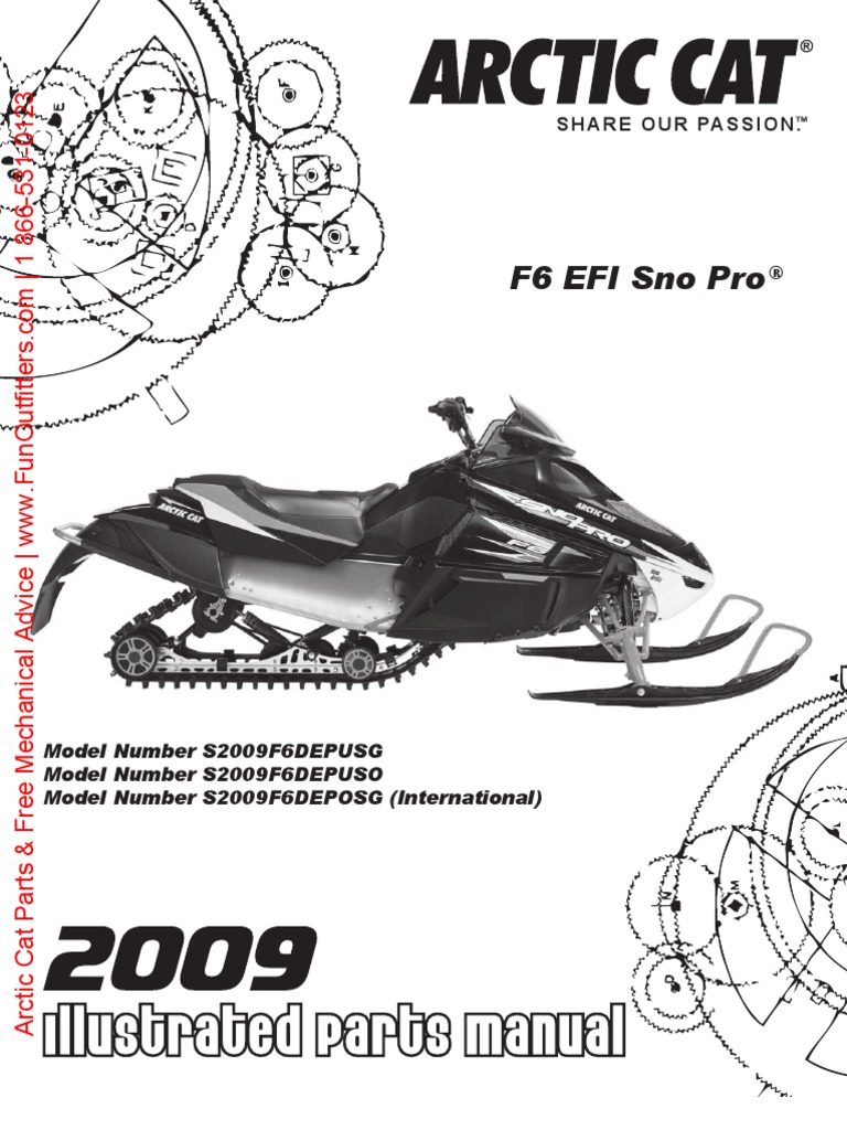 2009 F6 EFI Sno Pro Parts Manual PDF Suspension (Vehicle) Valve