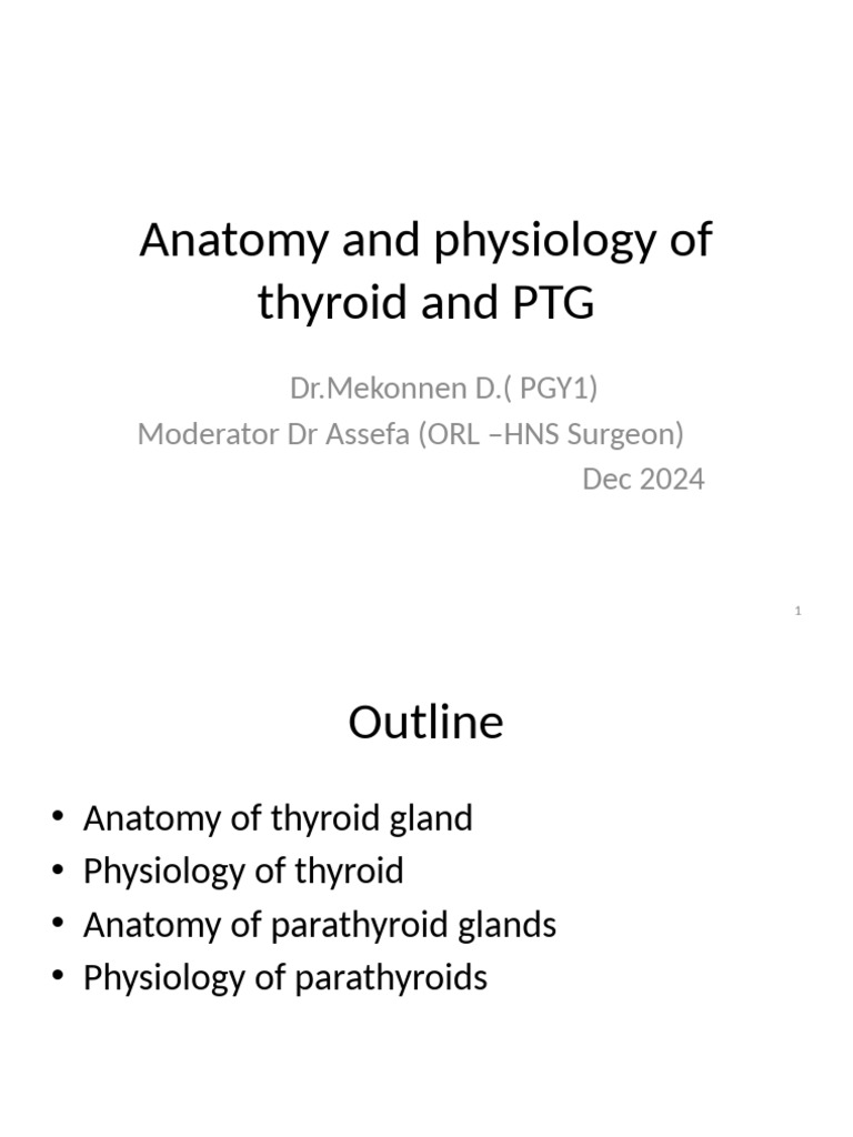 Thyroid and Parathyroid Anatomy & Physiology | PDF | Thyroid ...