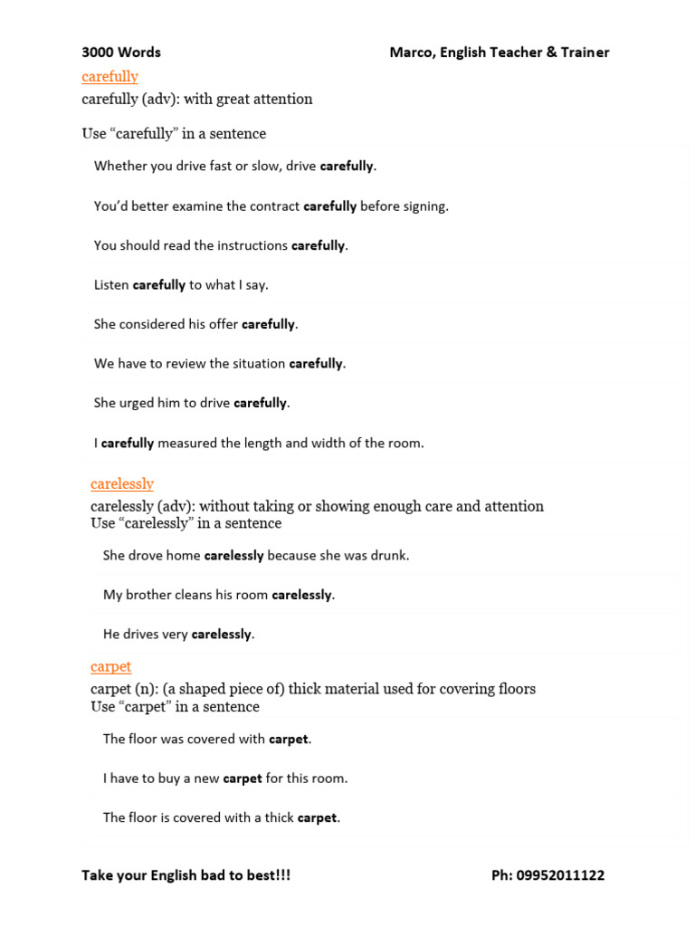 Essential English Vocabulary Guide | PDF | Cash | Castle