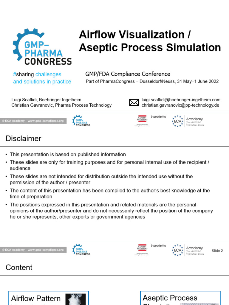 Airflow Direction in Aseptic Processes | PDF