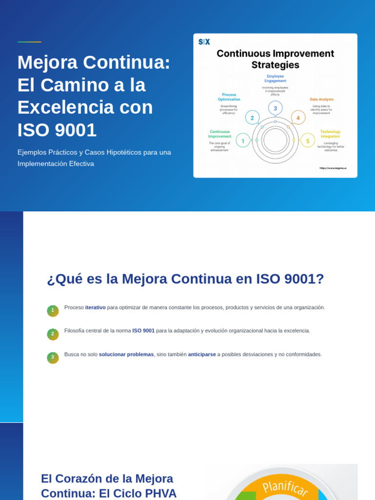 Mejora Continua en ISO 9001: Guía Práctica | PDF | Software | Calidad ...