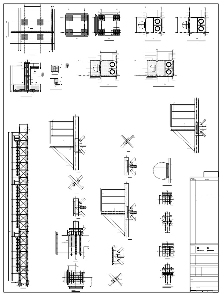 Str-01 30m Chimney Structure Plan and Details | PDF