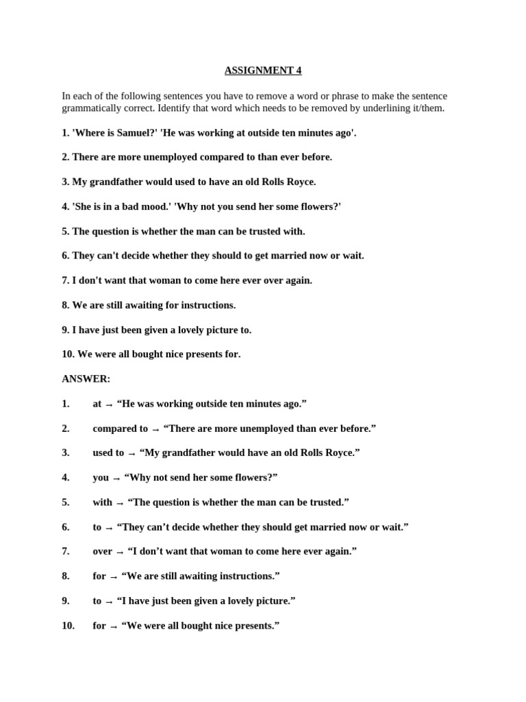 Assignment 4 | PDF