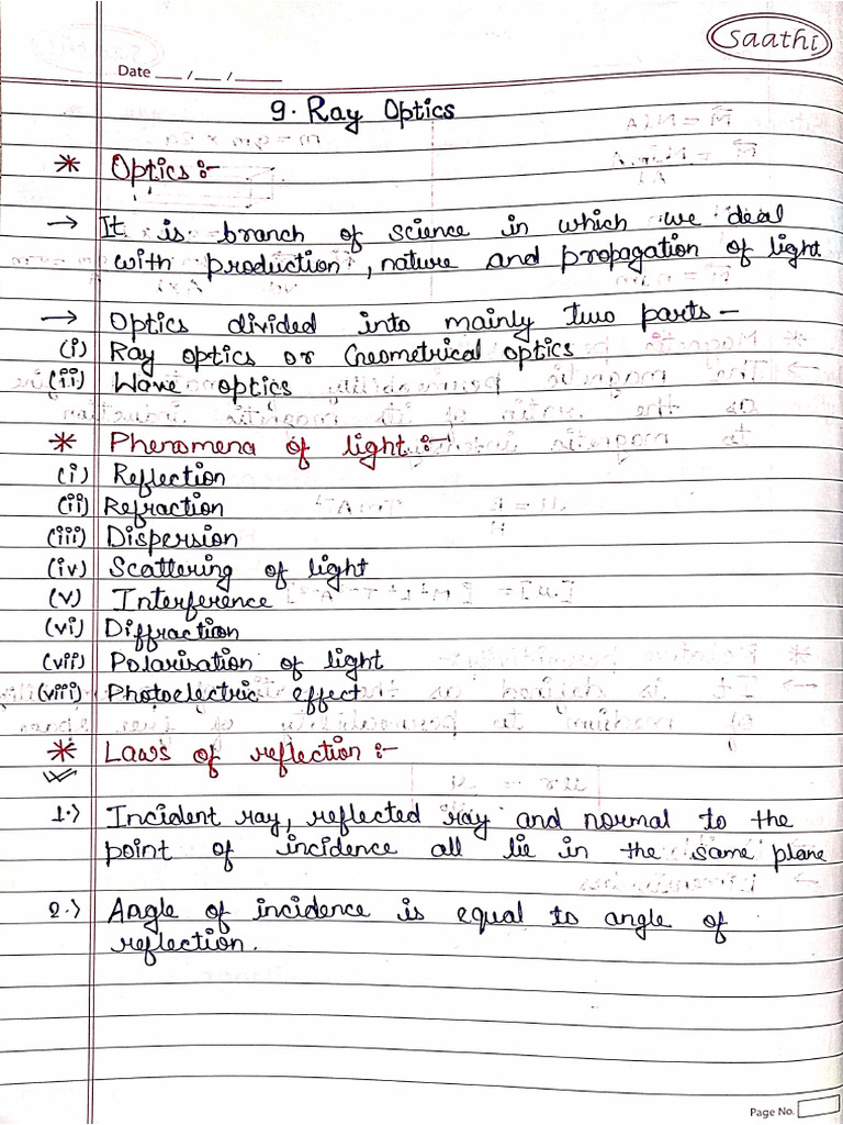 Ray Optics | PDF