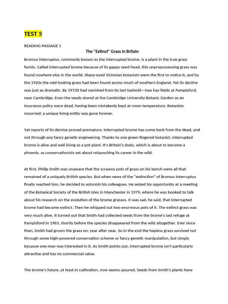 Test 5 | PDF | Chimpanzee