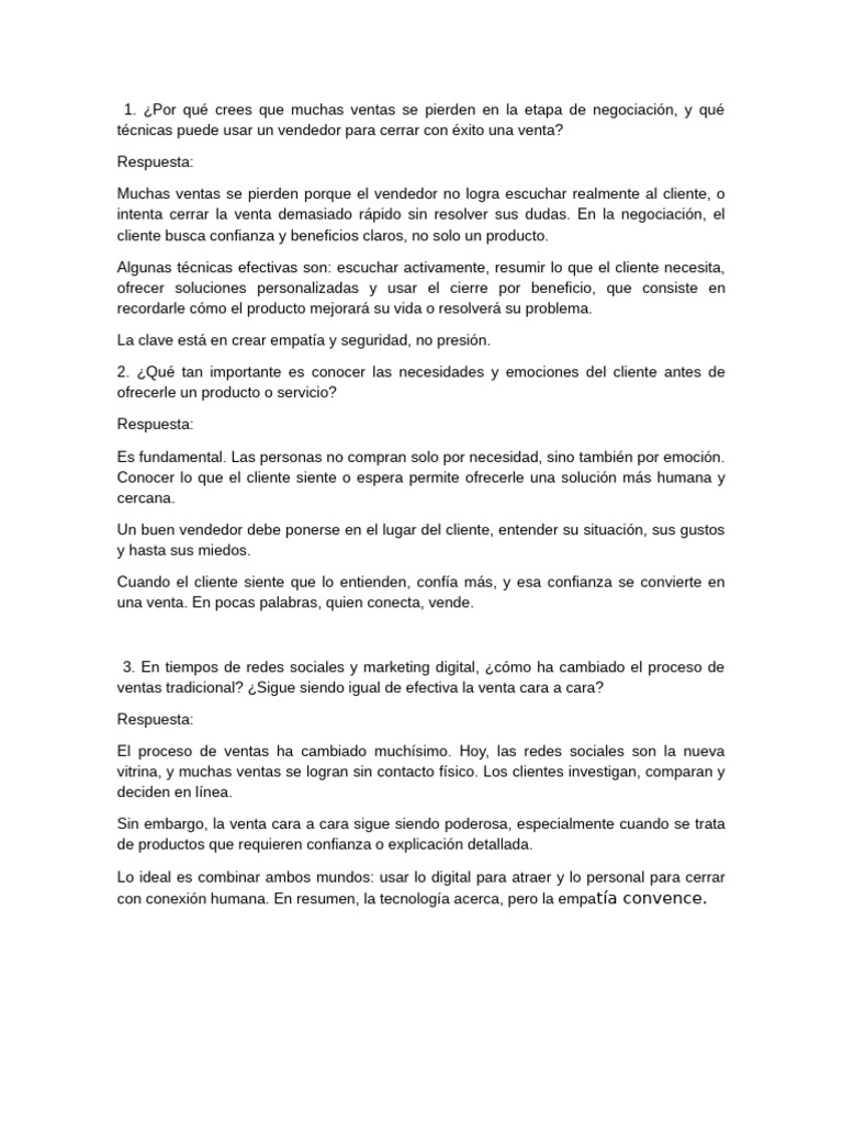 Técnicas para Cerrar Ventas Efectivas | PDF