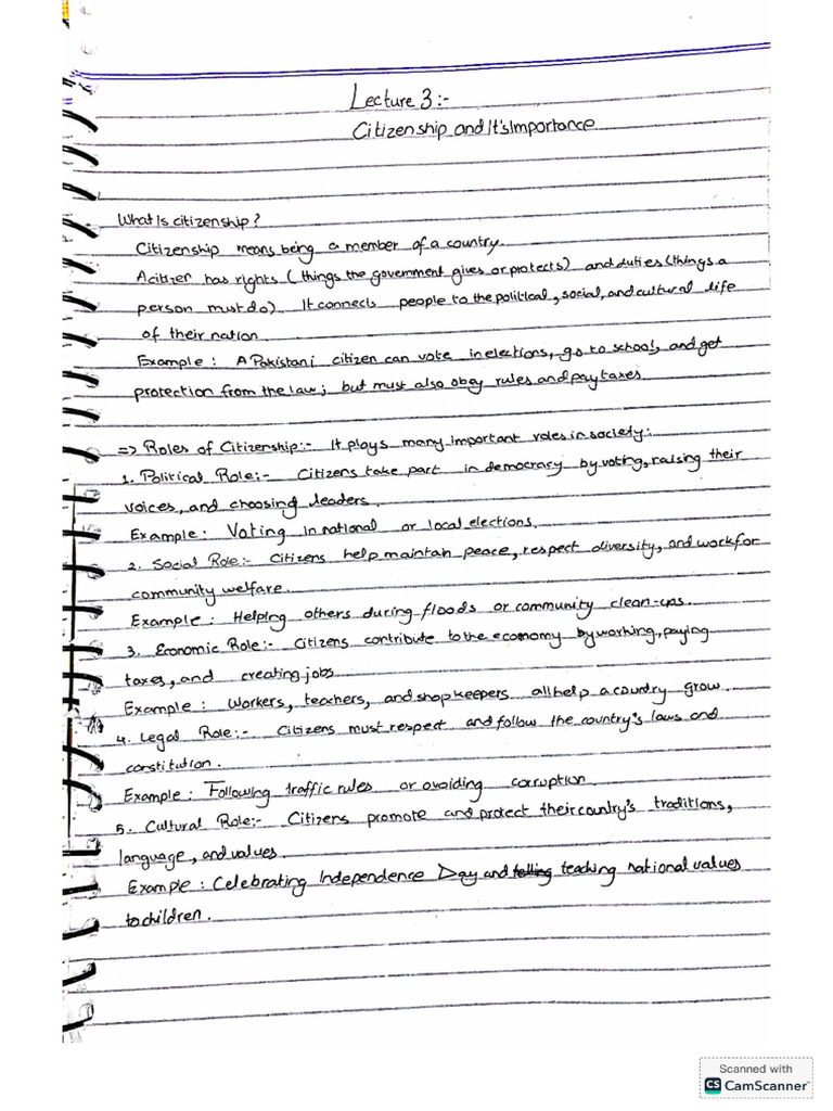Civic 4 Chapter Notes | PDF