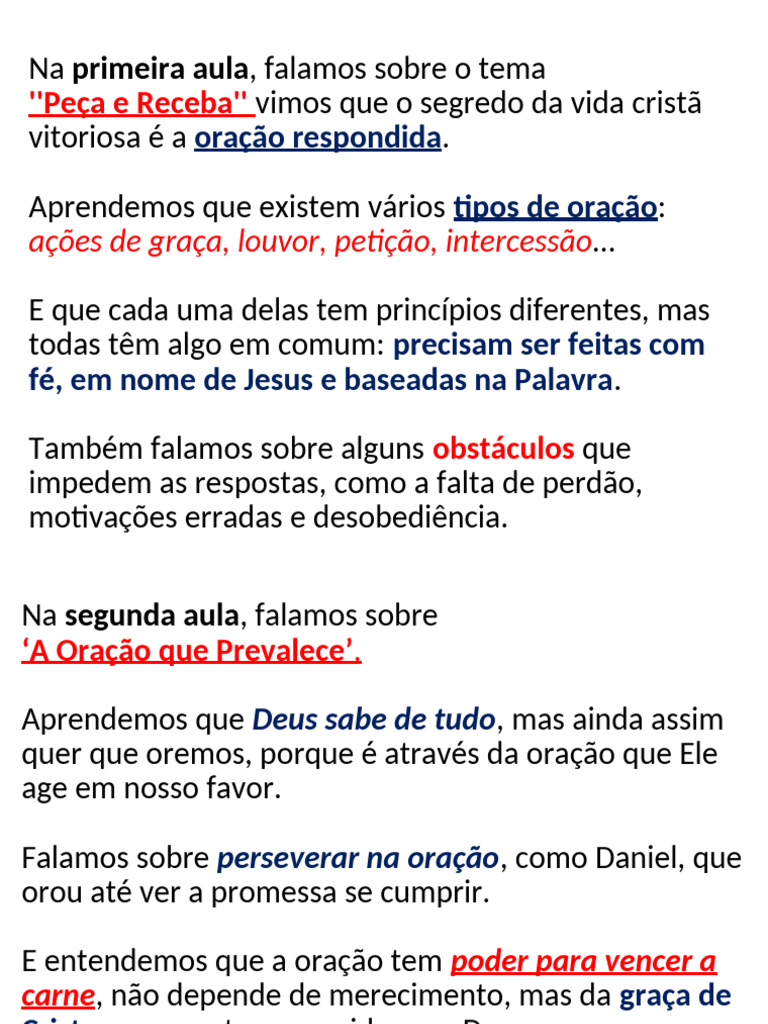 O Poder da Oração do Justo | PDF | Oração | Graça no cristianismo