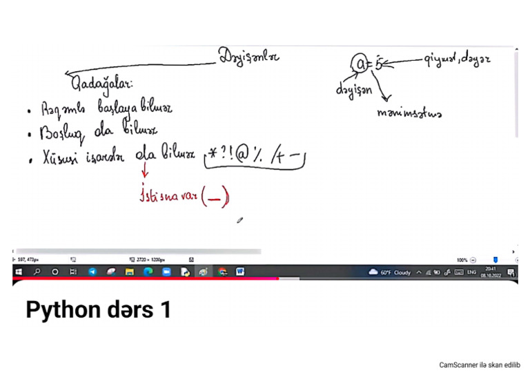 Python Dili Qeydlərim - 1 | PDF