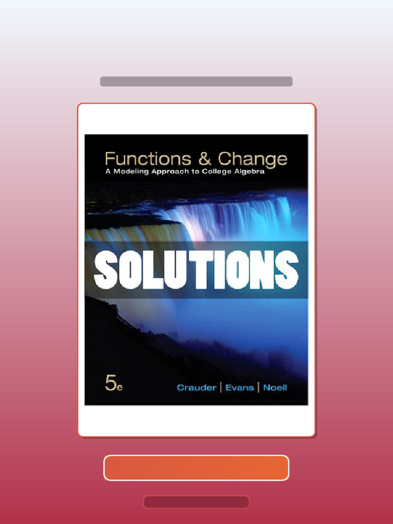 Ultimate Bundle Functions and Change College Algebra 5th Edition ...