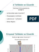 Kimyasal Tehlikeler Ve Güvenlik