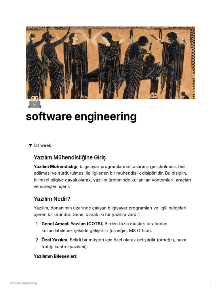 Software Engineering Notion | PDF