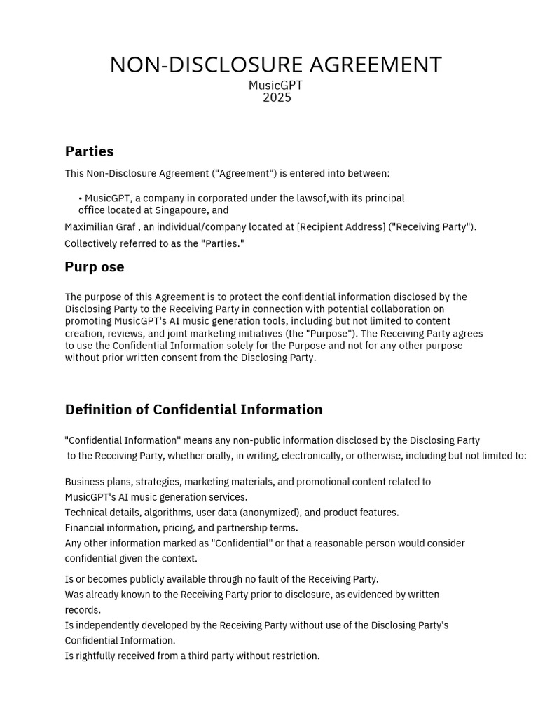 Nda PDF Non Disclosure Agreement Legal Liability