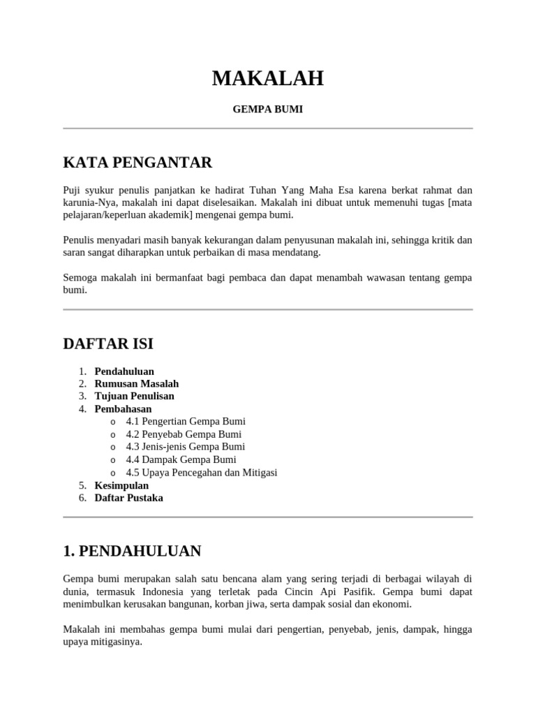 Gempa Bumi Pdf