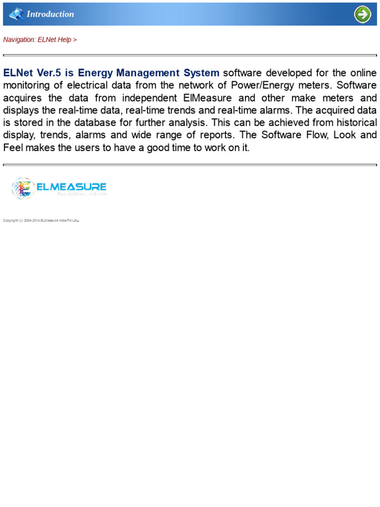 ELNet 5.0 Energy Management Software Guide | PDF | Password | Login