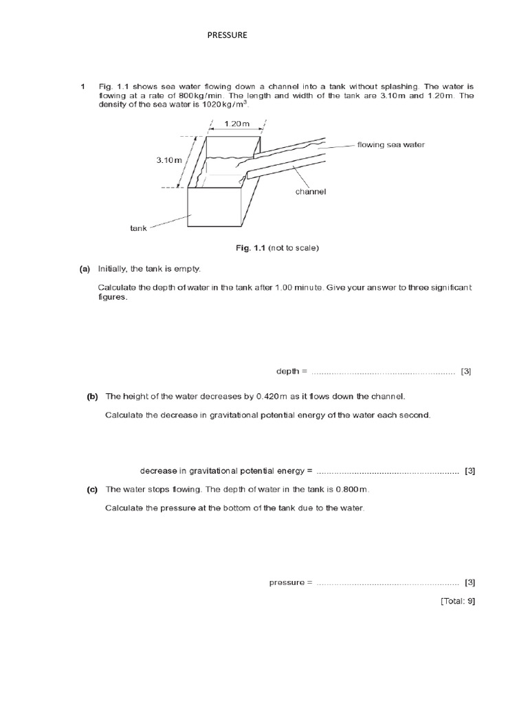 Pressure Assignment | PDF