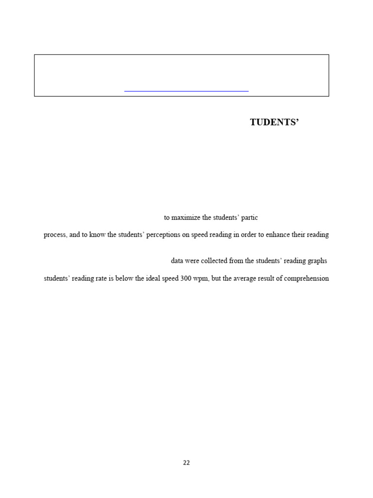 Speed Reading University Efl Students Strategies A | PDF | Reading ...
