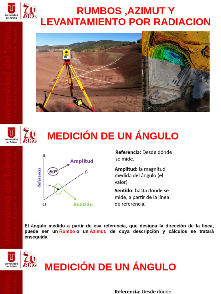 Rumbo y Azimut y Radiacion | PDF | Azimut | Ángulo