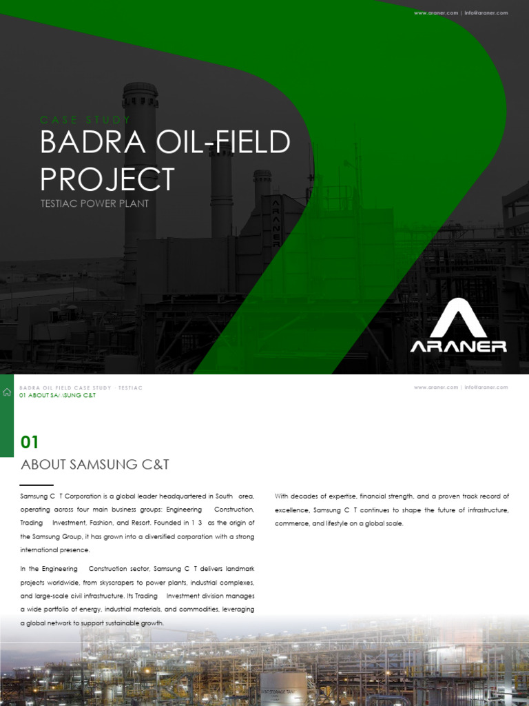 Badra Oil Field Project Case Study | PDF | Mechanical Engineering ...