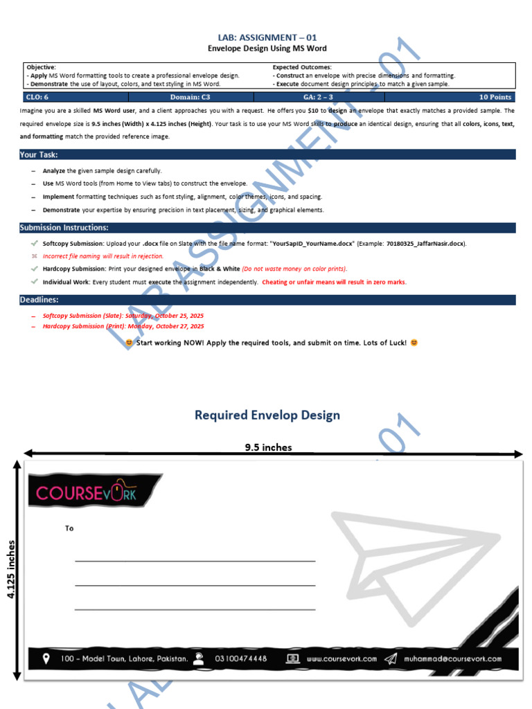 Lab Assignment 01 F | PDF