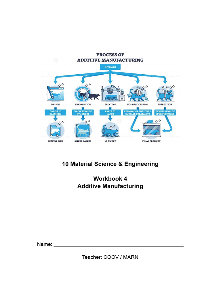 Additive Manufacturing Workbook Guide | PDF | 3 D Printing