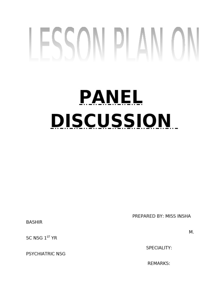 Panel Discussion on Micro-Teaching Techniques | PDF | Teachers | Lesson ...