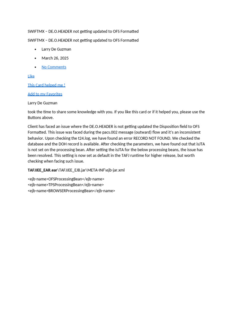 TPH Swiftmx | PDF