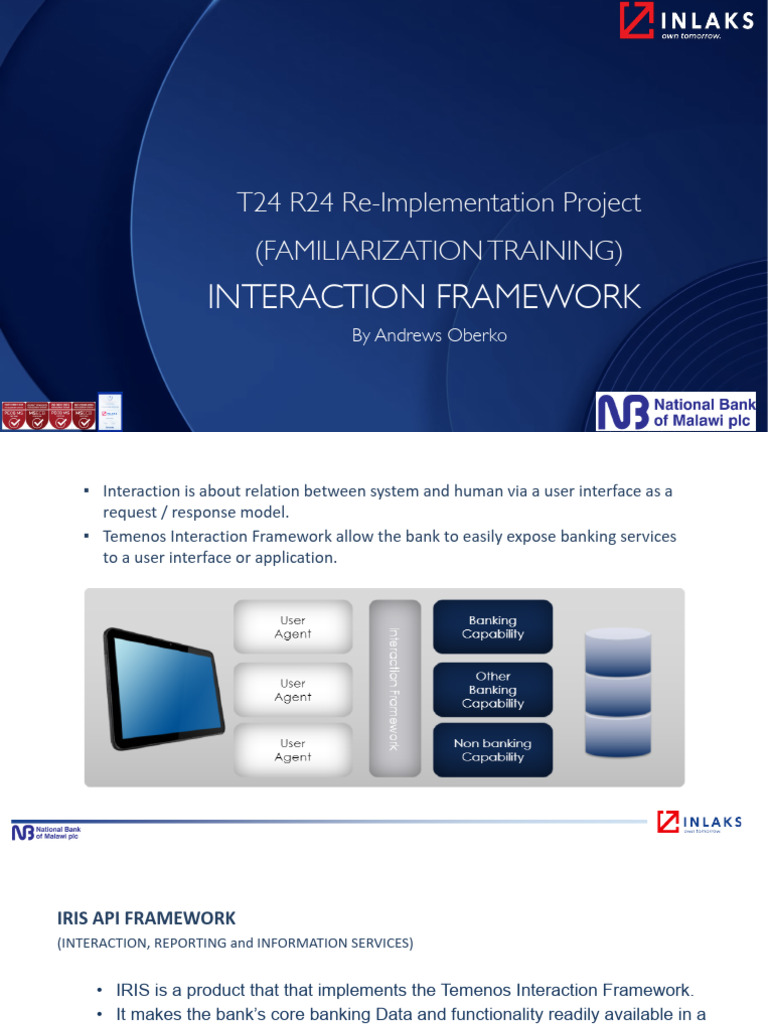 T24 IRIS API Framework Overview | PDF | Information Technology ...