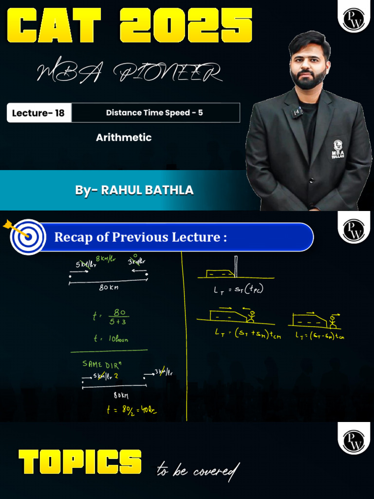 Arithmetic 18: Class Notes - MBA Pioneer 2025 (CAT + OMETS) | PDF ...