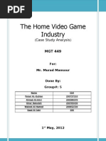 Download The Home Video Game IndustryCase10 by    SN94072596 doc pdf