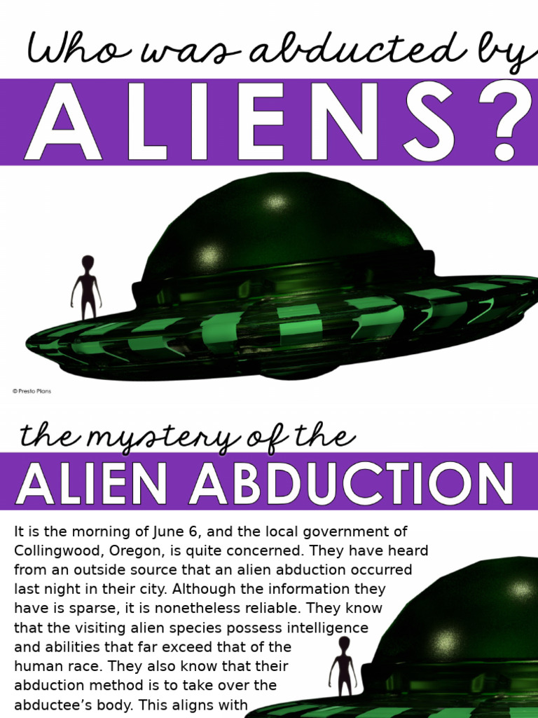 Alien Abduction Mystery in Collingwood | PDF | Alien Abduction ...