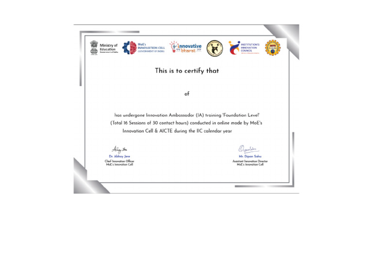 Anilaja Busireddy E-Certificate 2024-25 | PDF