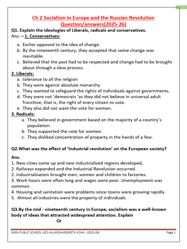 Socialism and the Russian Revolution Insights | PDF | Vladimir Lenin ...